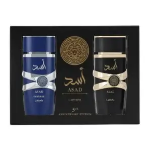 Kit Lattafa Asad + Asad Zanzibar Eau De Parfum Masculino 2x100ml